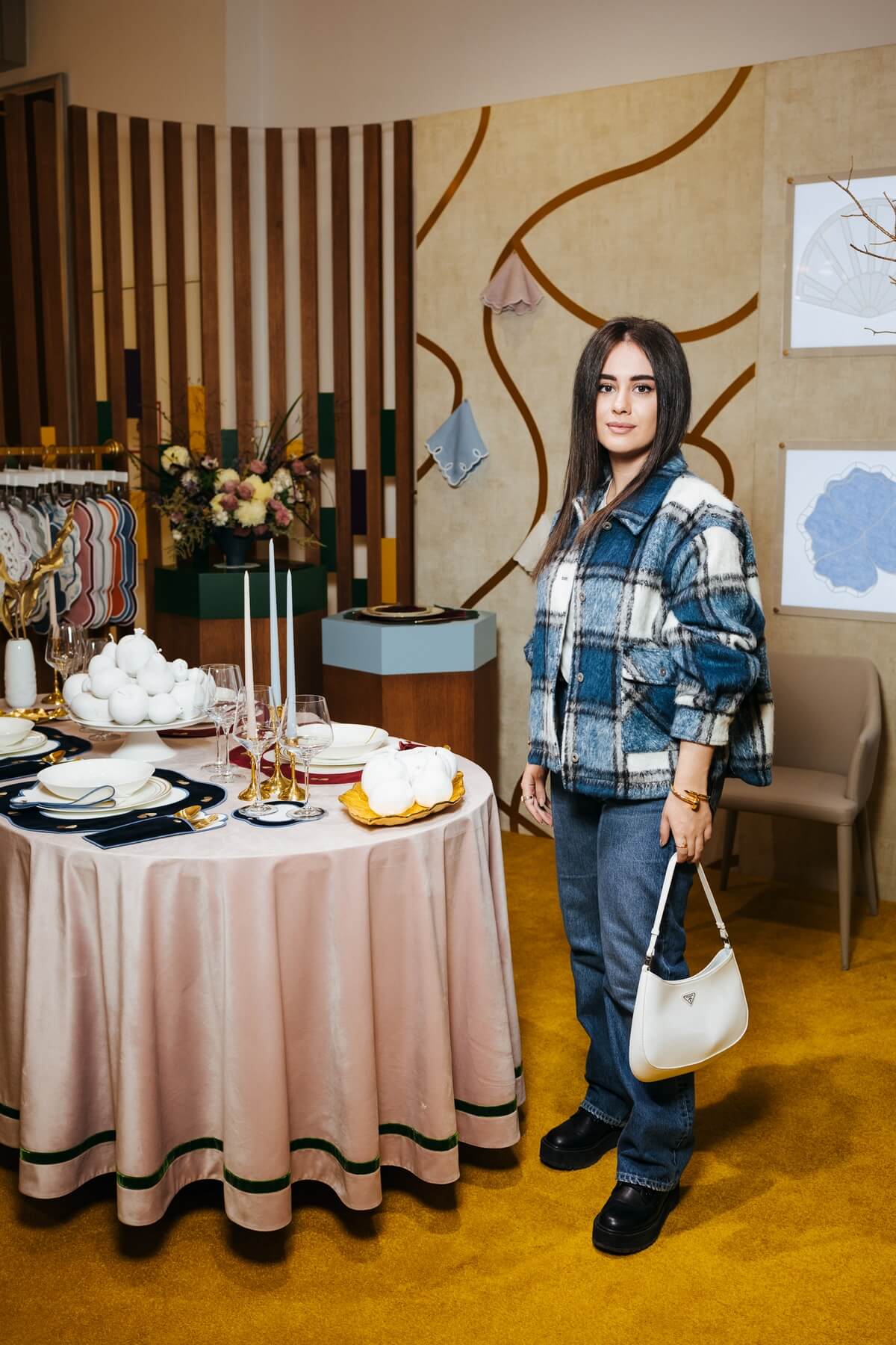 Trunk Show of the Truffle Bee table textile brand