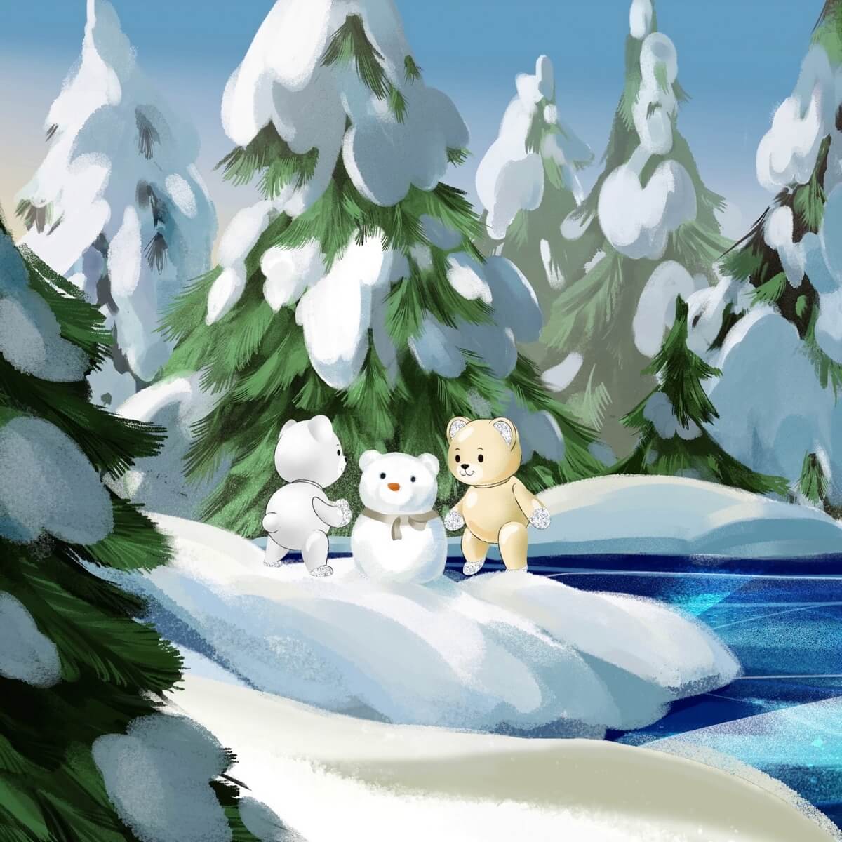 Новогодний мультипликационный проект Mercury