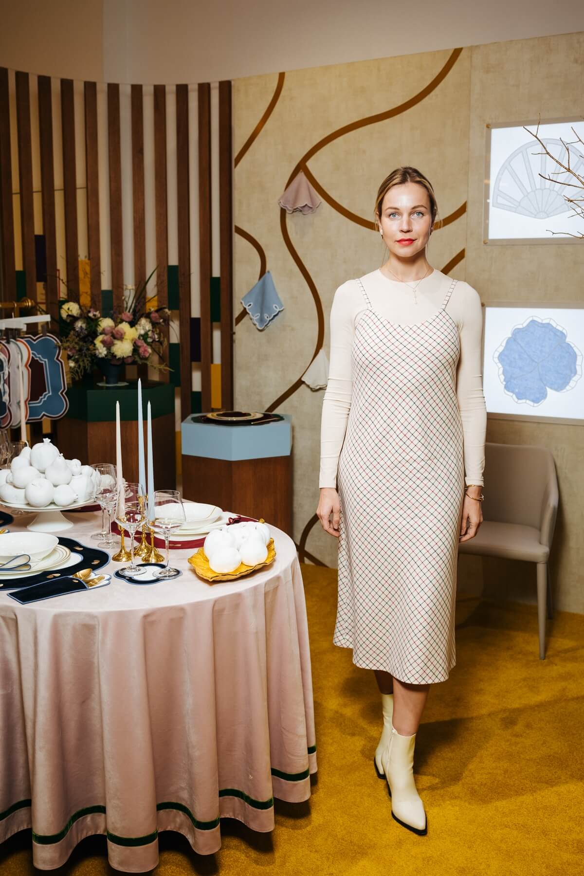 Trunk Show of the Truffle Bee table textile brand