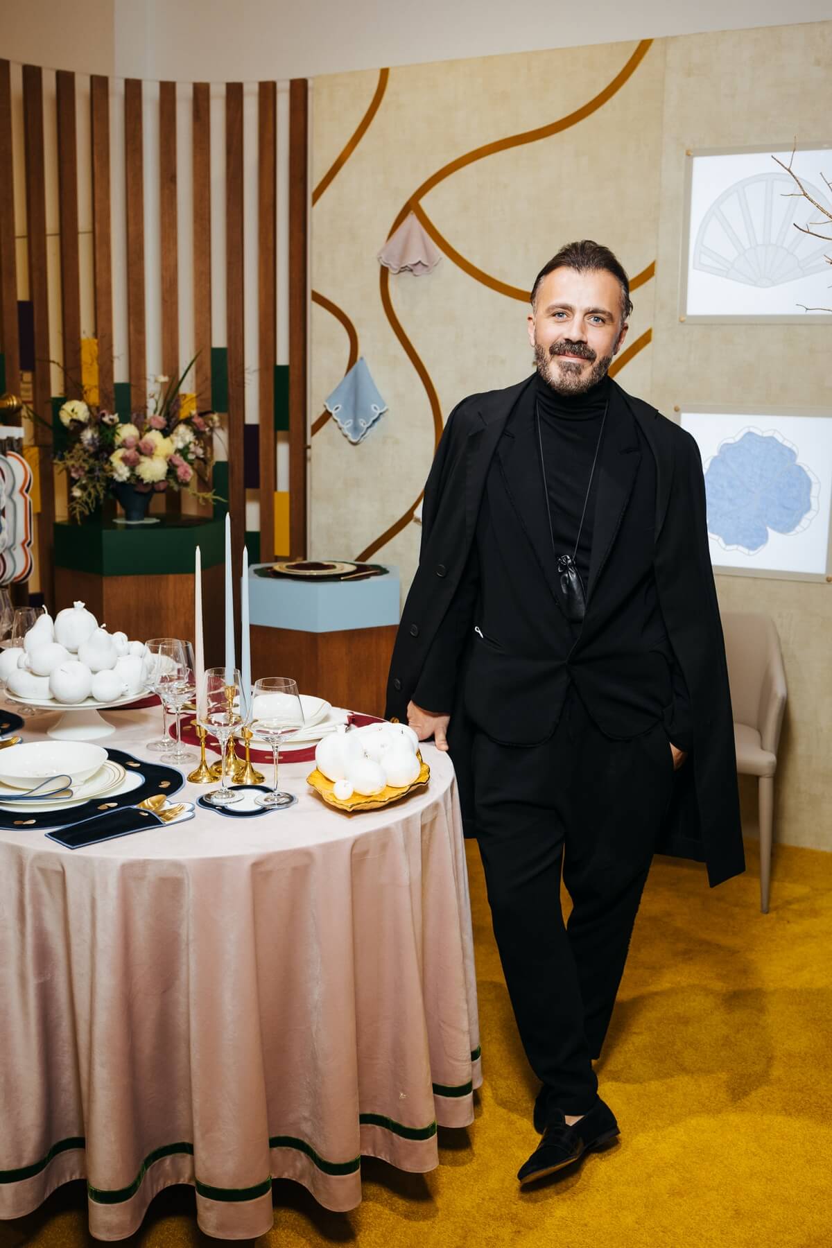 Trunk Show of the Truffle Bee table textile brand