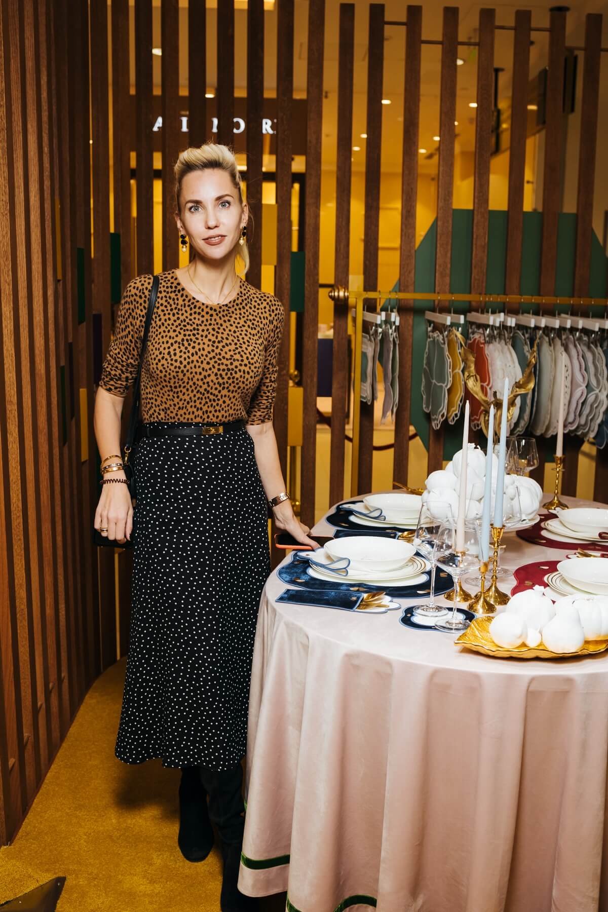 Trunk Show of the Truffle Bee table textile brand