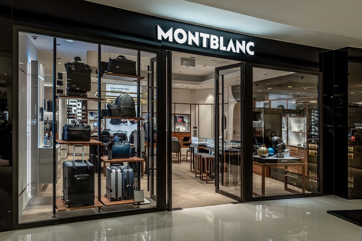 The grand opening of the revamped Montblanc boutique