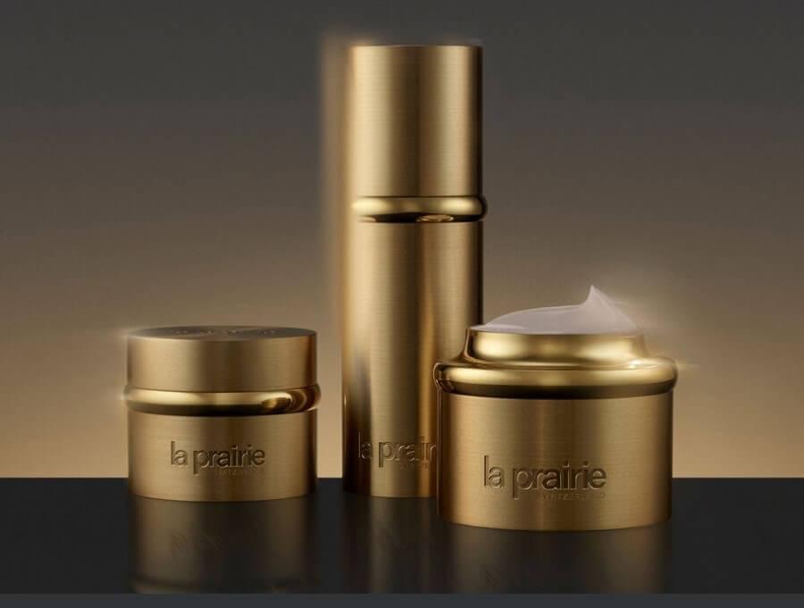A new series of Pure Gold cosmetics from the Swiss brand La Prairie