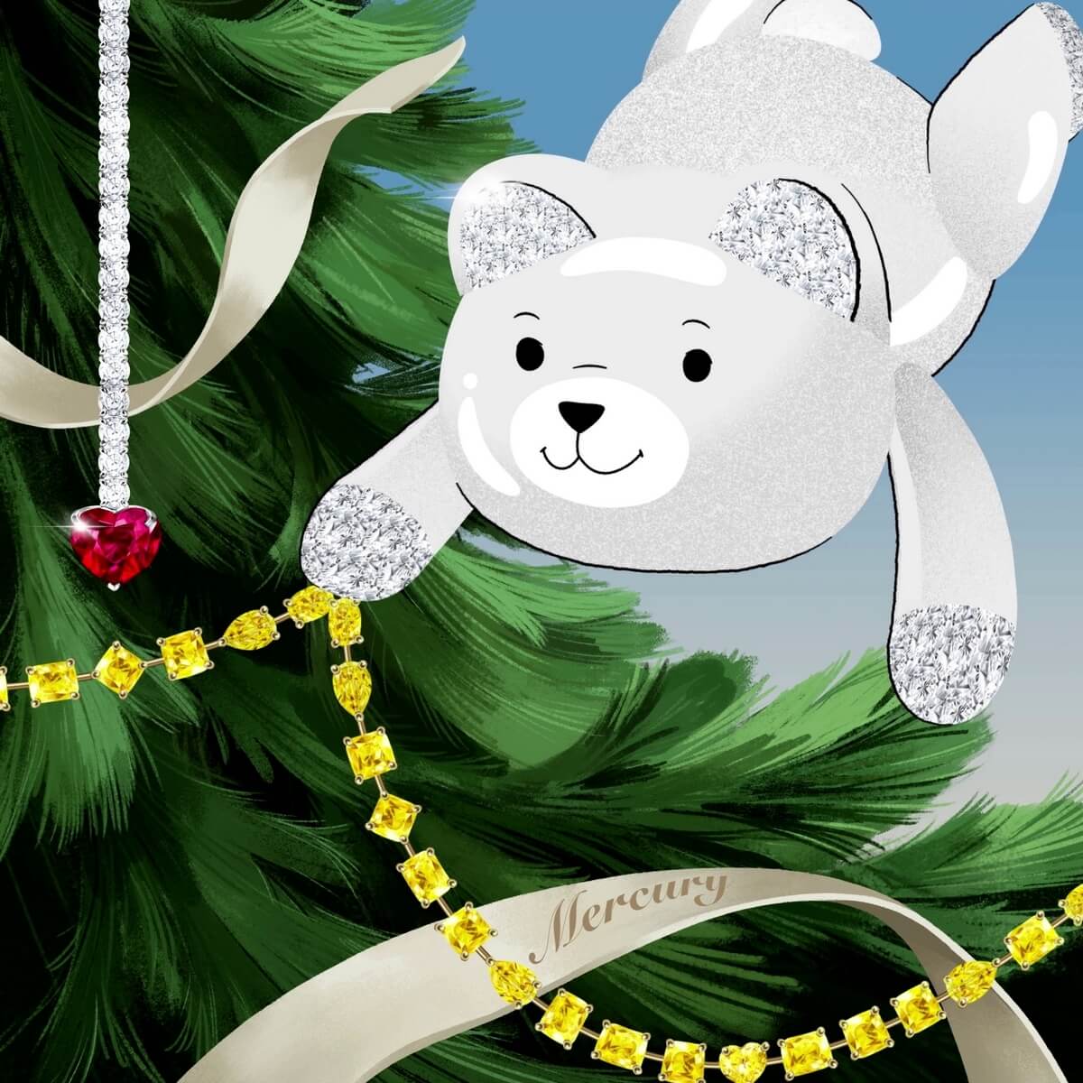 Новогодний мультипликационный проект Mercury