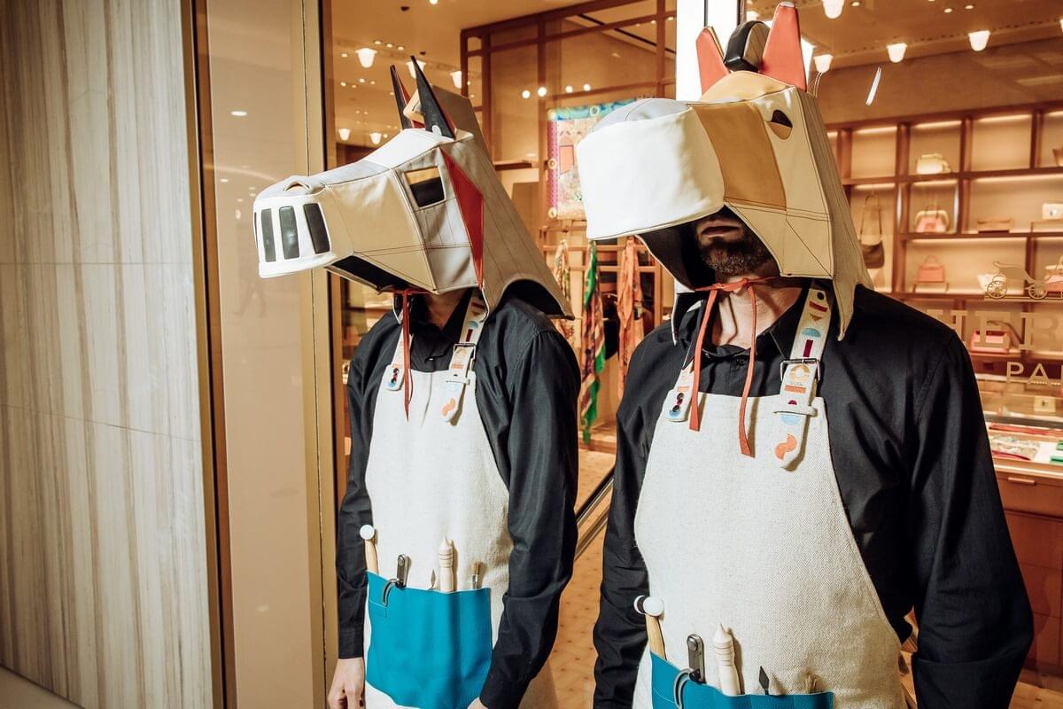 The Hermès boutique opening