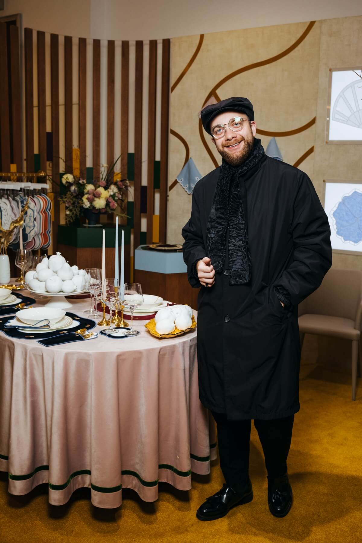 Trunk Show of the Truffle Bee table textile brand