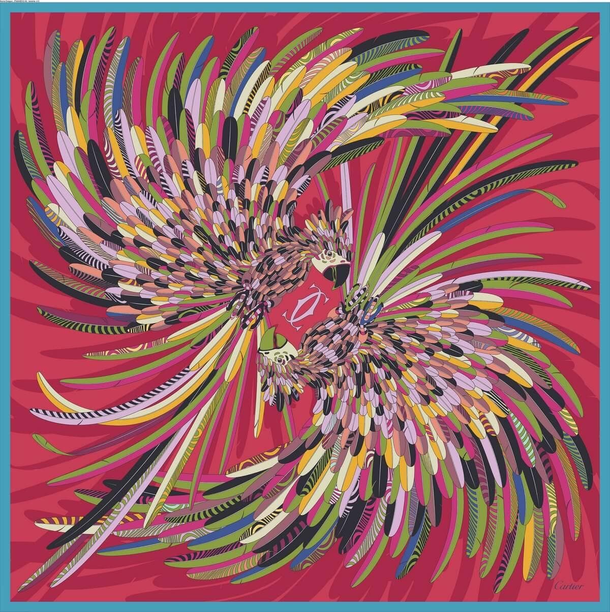 Cartier releases silk scarves