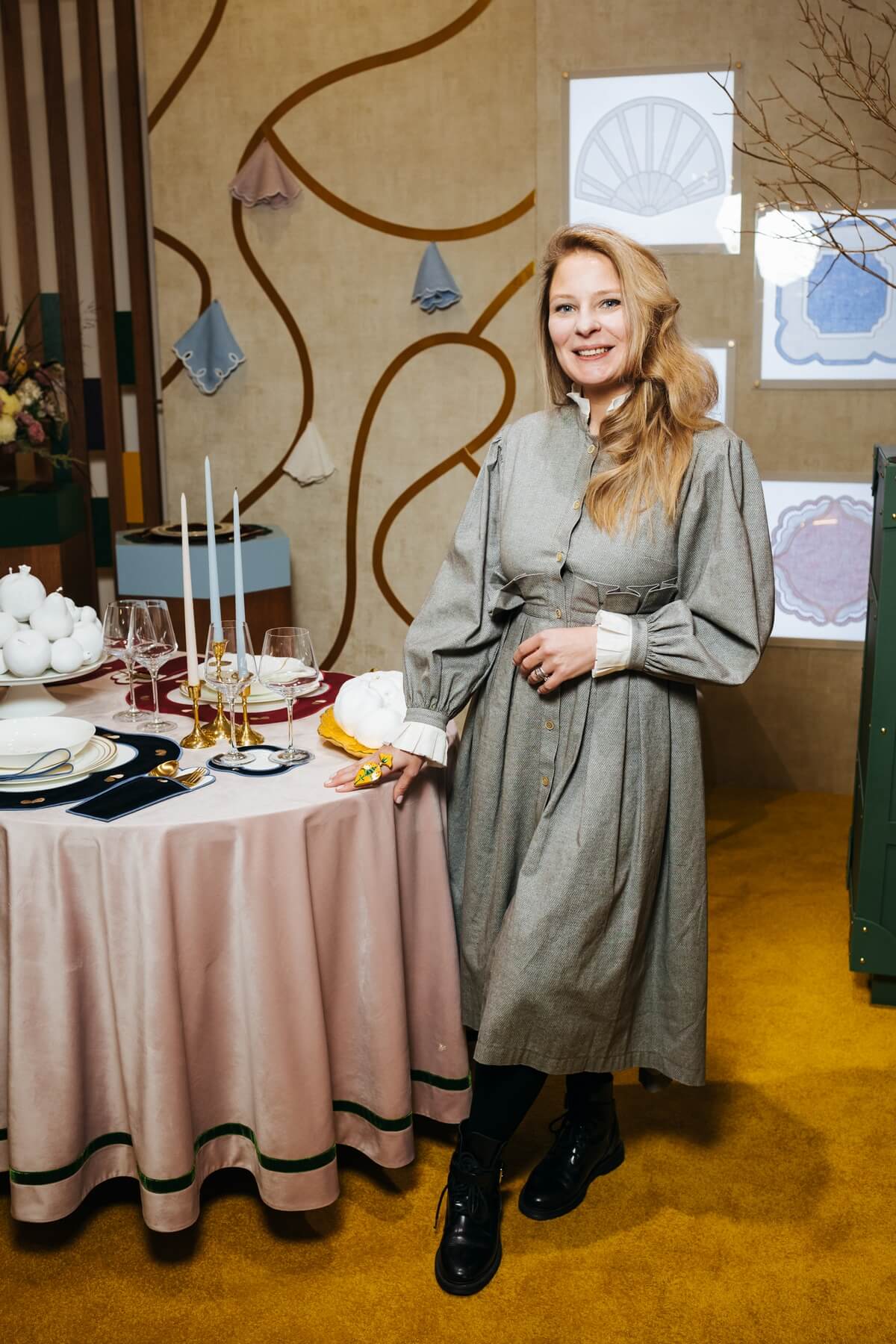 Trunk Show of the Truffle Bee table textile brand