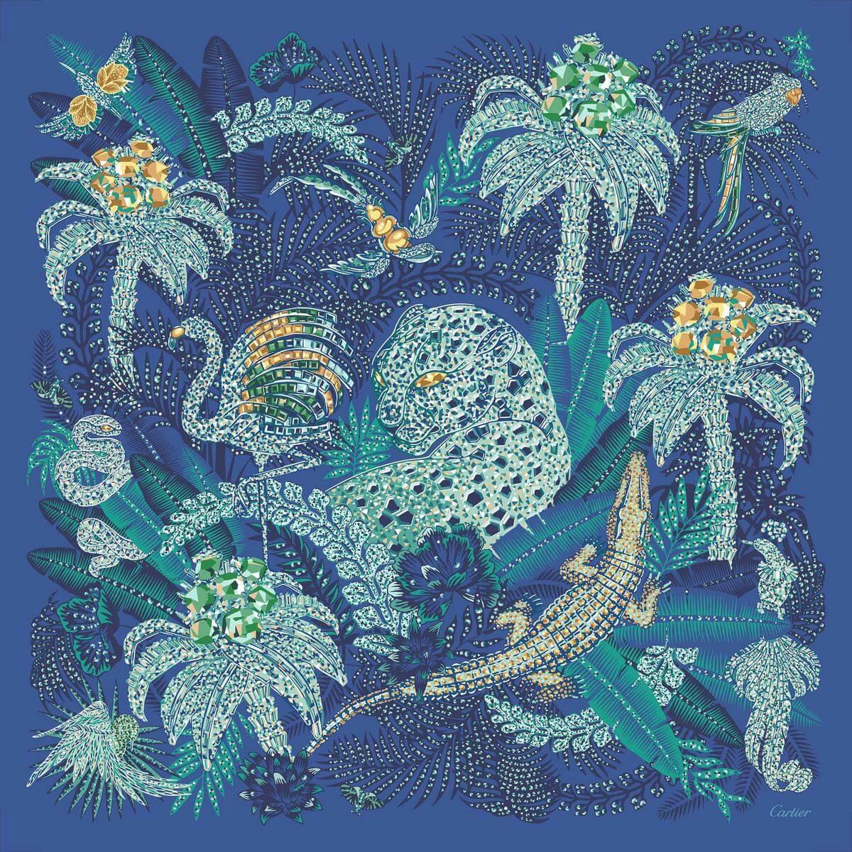 Cartier releases silk scarves