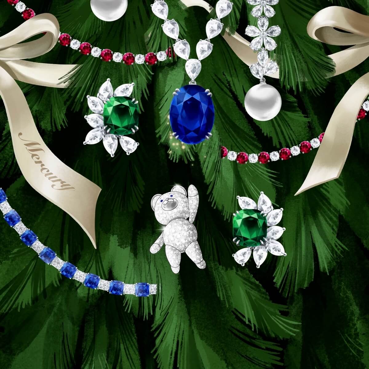 Новогодний мультипликационный проект Mercury