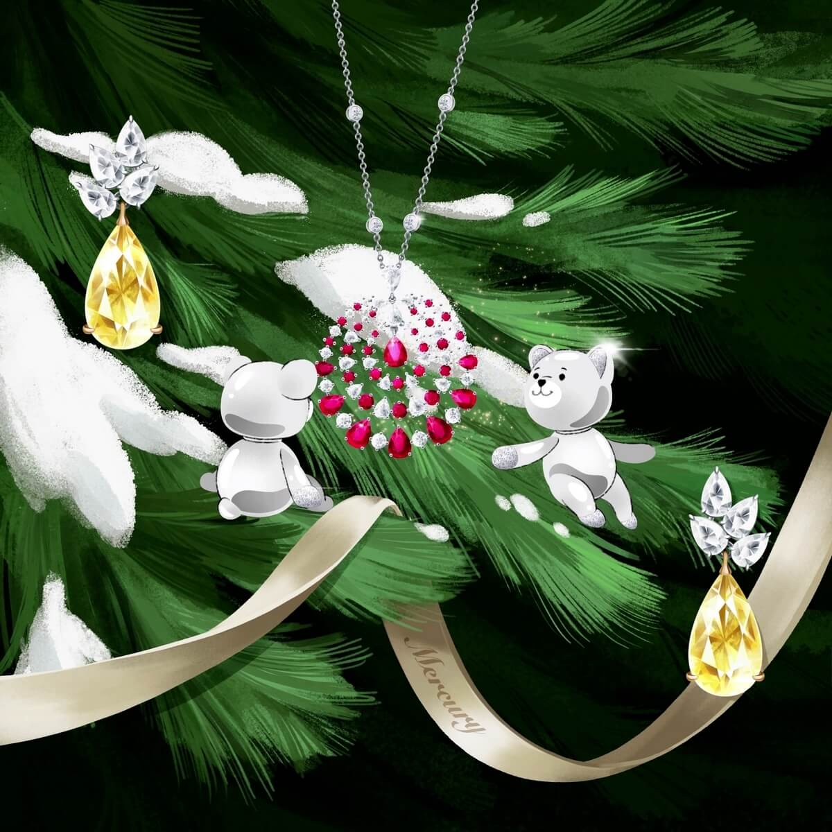 Новогодний мультипликационный проект Mercury